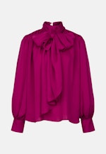 Bluse mit Stehkragen und angesetzter Schluppe in Rosa |  Seidensticker Onlineshop