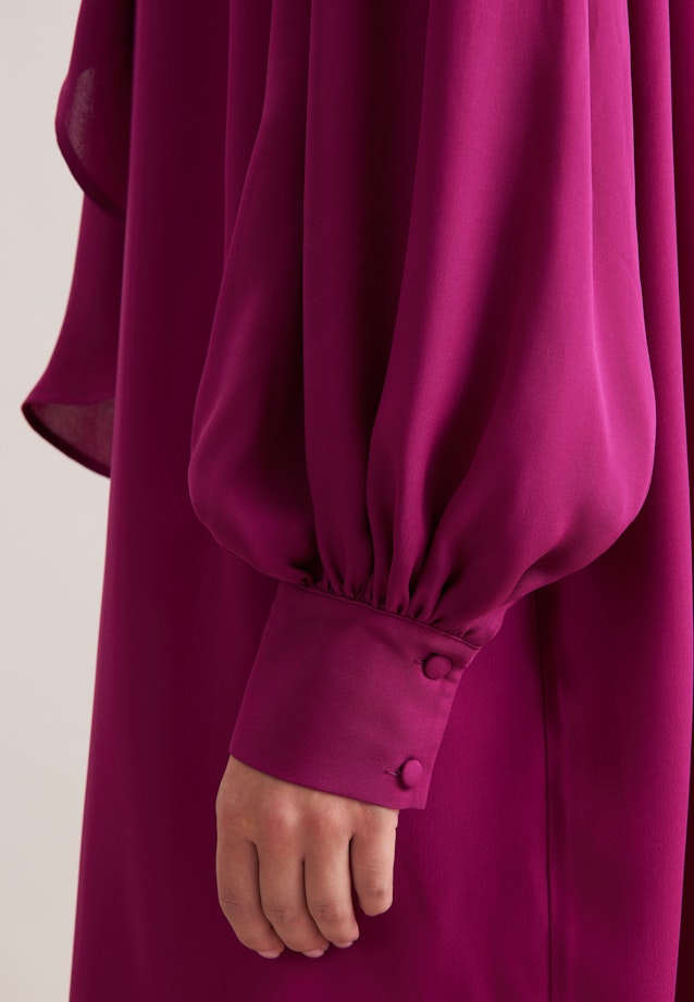 Kleid mit Stehkragen und angesetzter Schluppe in Rosa |  Seidensticker Onlineshop