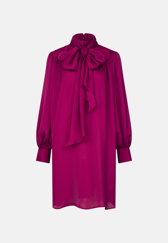 Kleid mit Stehkragen und angesetzter Schluppe in Rosa |  Seidensticker Onlineshop