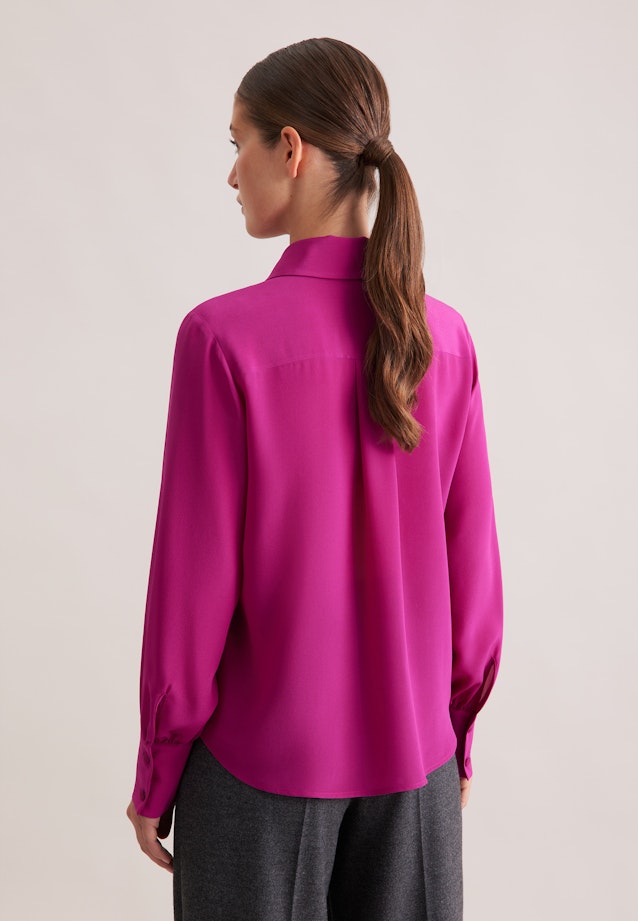 Hemdbluse aus Seide mit abnehmbarer Schluppe in Rosa |  Seidensticker Onlineshop