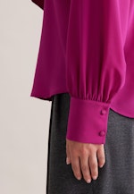 Hemdbluse aus Seide mit abnehmbarer Schluppe in Rosa |  Seidensticker Onlineshop