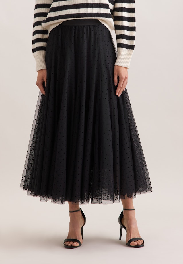 Jupe en tulle avec ceinture élastique in Noir |  Seidensticker Onlineshop