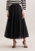 Jupe en tulle avec ceinture élastique in Noir |  Seidensticker Onlineshop