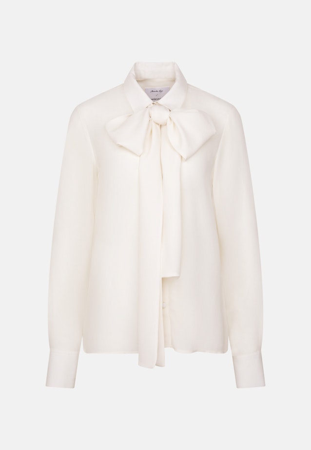 Chiffonbluse mit abnehmbarer Schluppe in Weiß |  Seidensticker Onlineshop