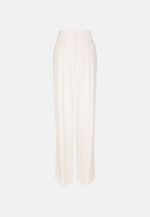 Fließende Bundfaltenhose High Waist in Weiß |  Seidensticker Onlineshop