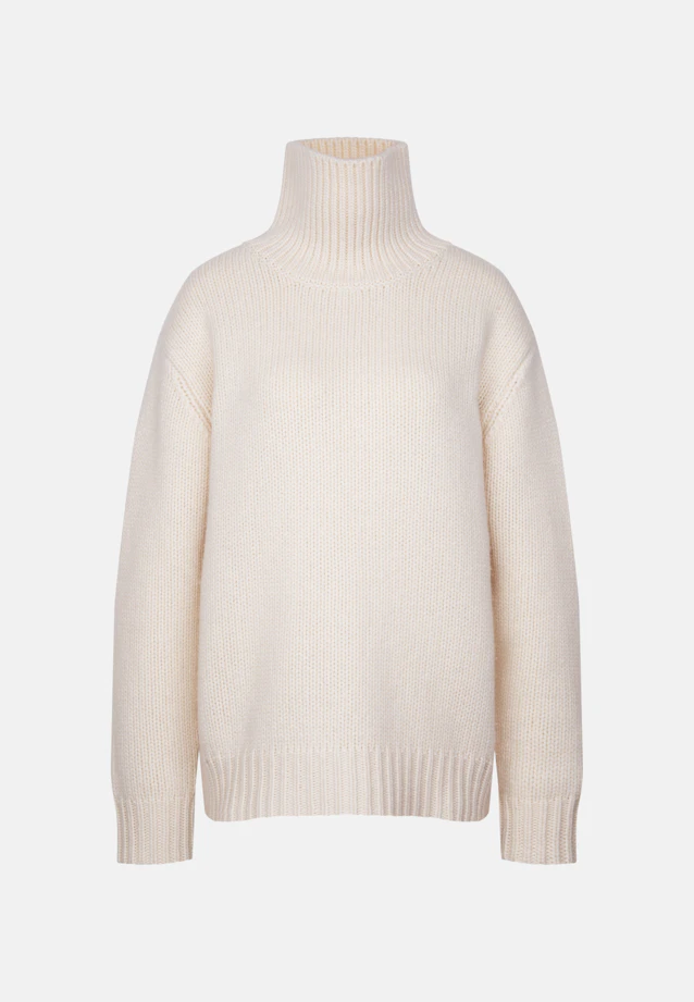 Pull grand col roulé en cachemire in Ecru |  Seidensticker Onlineshop