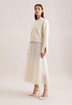 Cardigan en V avec cachemire in Ecru |  Seidensticker Onlineshop