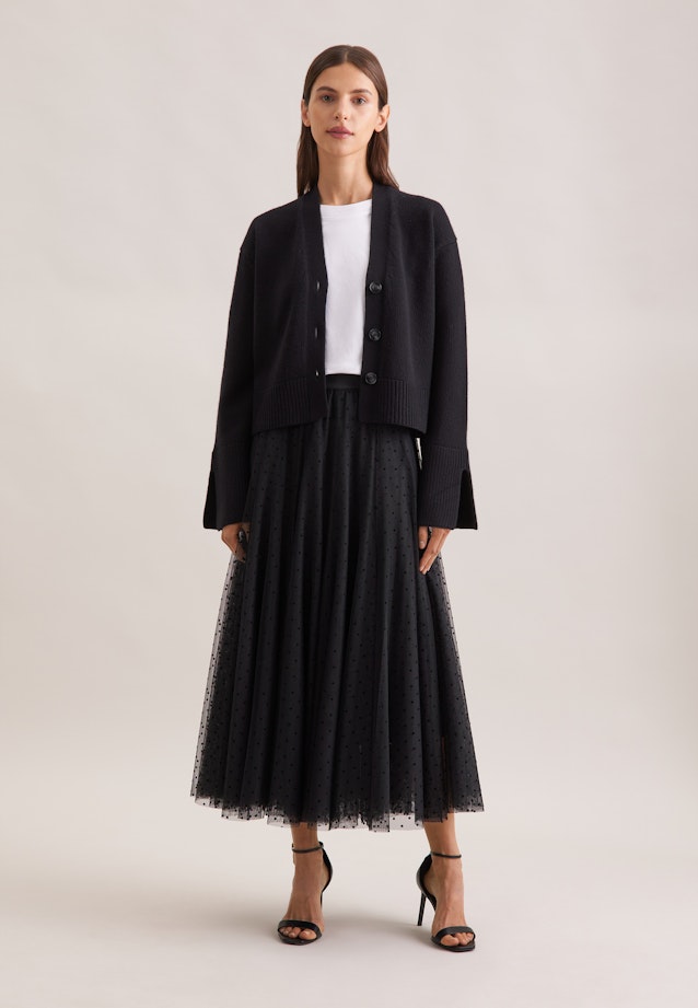 Cardigan en V avec cachemire in Noir |  Seidensticker Onlineshop