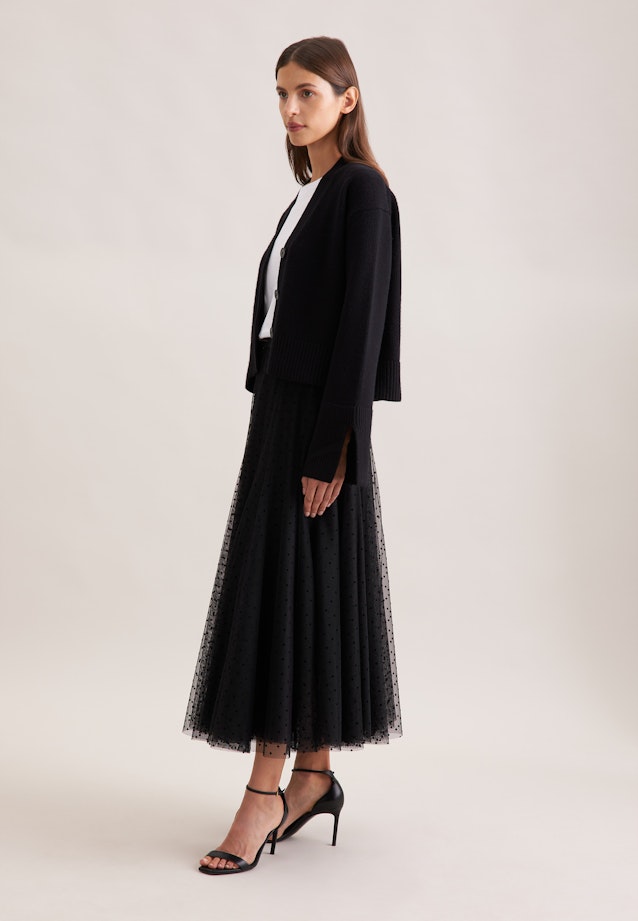 Cardigan en V avec cachemire in Noir |  Seidensticker Onlineshop