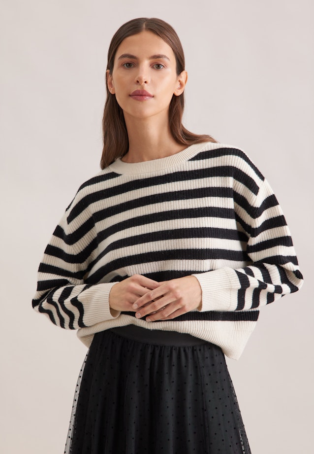 Pull à col rond avec cachemire in Noir |  Seidensticker Onlineshop