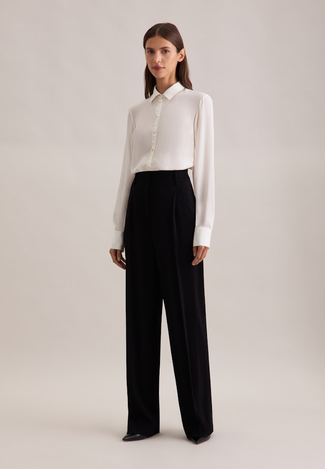 Fließende Hose High Waist in Schwarz |  Seidensticker Onlineshop