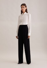 Fließende Hose High Waist in Schwarz |  Seidensticker Onlineshop