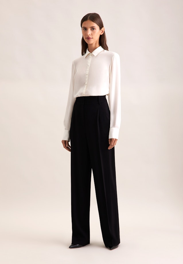 Fließende Hose High Waist in Schwarz |  Seidensticker Onlineshop