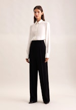 Fließende Hose High Waist in Schwarz |  Seidensticker Onlineshop