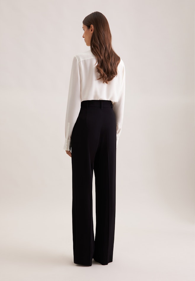 Fließende Hose High Waist in Schwarz | Seidensticker Onlineshop