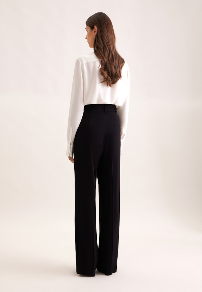 Fließende Hose High Waist in Schwarz | Seidensticker Onlineshop