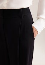 Fließende Hose High Waist in Schwarz |  Seidensticker Onlineshop