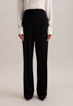 Fließende Hose High Waist in Schwarz |  Seidensticker Onlineshop