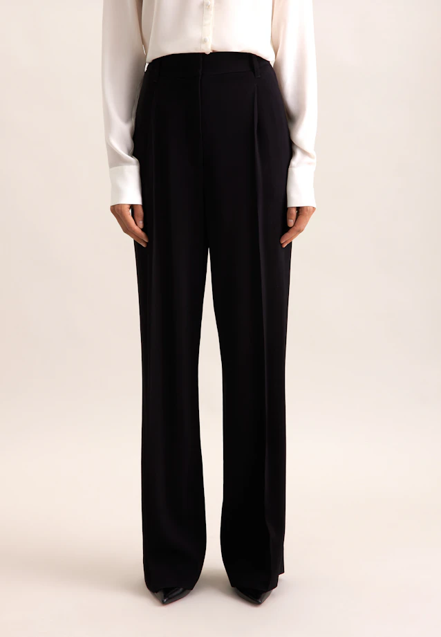 Pantalon fluide taille haute in Noir |  Seidensticker Onlineshop