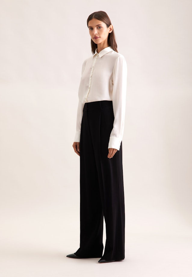 Fließende Hose High Waist in Schwarz |  Seidensticker Onlineshop