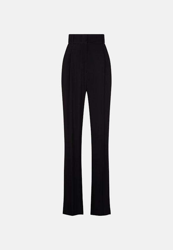 Fließende Hose High Waist in Schwarz |  Seidensticker Onlineshop