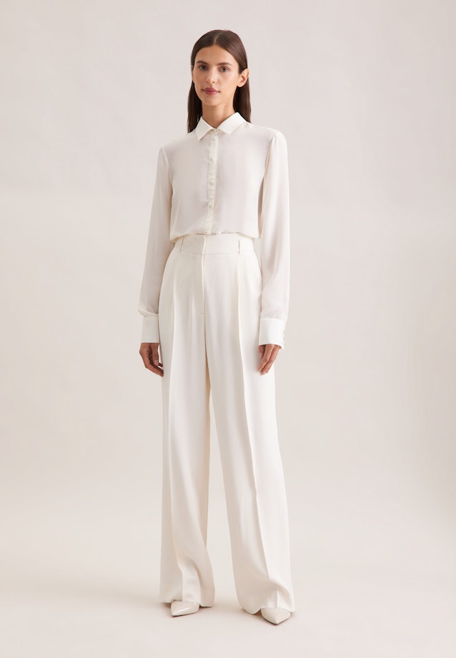 Fließende Hose High Waist in Weiß |  Seidensticker Onlineshop