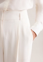 Fließende Hose High Waist in Weiß |  Seidensticker Onlineshop
