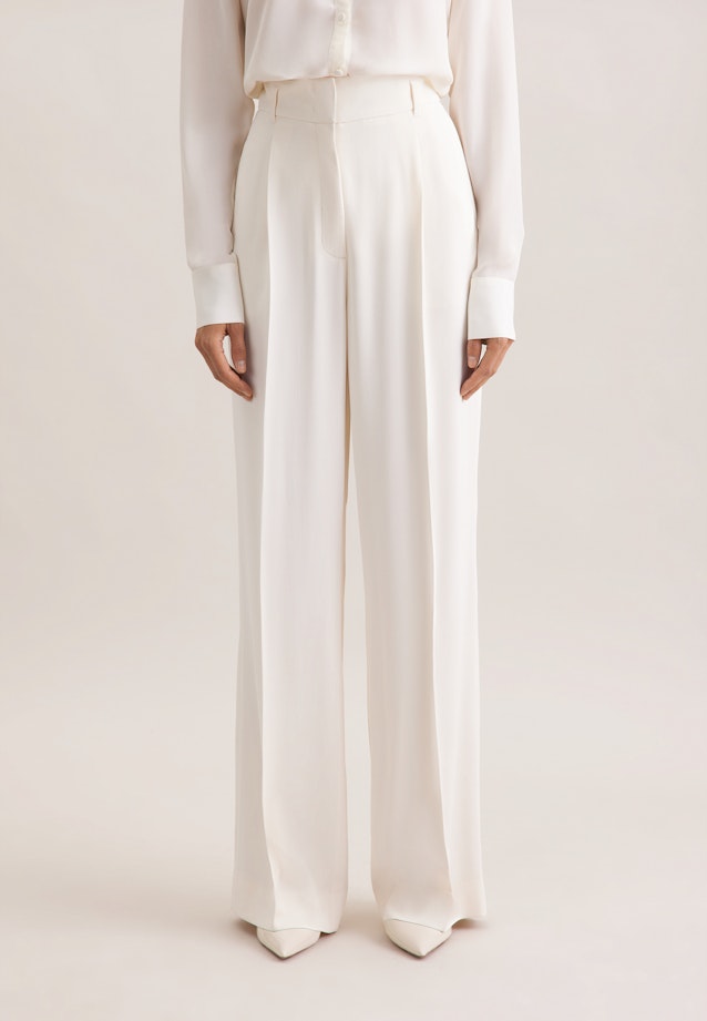 Fließende Hose High Waist in Weiß |  Seidensticker Onlineshop