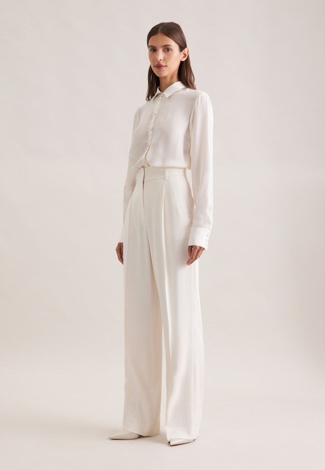 Fließende Hose High Waist in Weiß |  Seidensticker Onlineshop