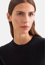 Strickshirt aus reinem Kaschmir in Schwarz |  Seidensticker Onlineshop