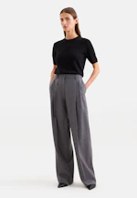 Strickshirt aus reinem Kaschmir in Schwarz |  Seidensticker Onlineshop