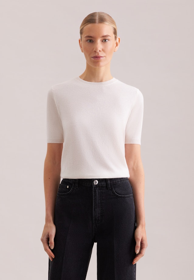 Strickshirt aus reinem Kaschmir in Ecru |  Seidensticker Onlineshop