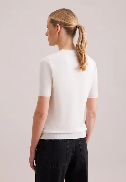 Strickshirt aus reinem Kaschmir in Ecru |  Seidensticker Onlineshop