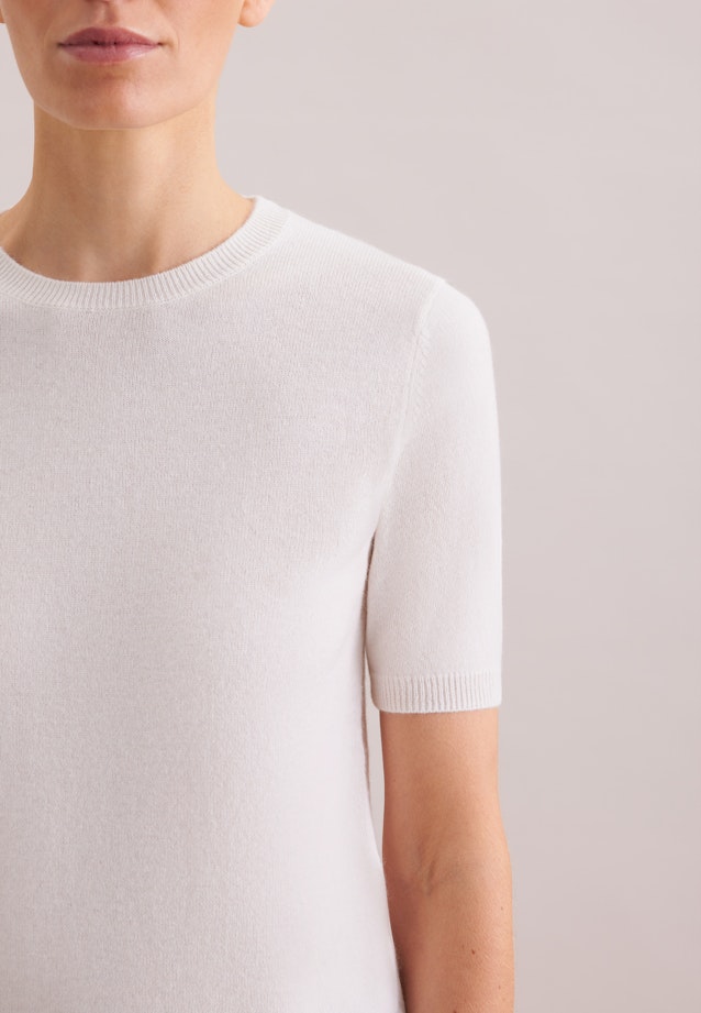 Strickshirt aus reinem Kaschmir in Ecru |  Seidensticker Onlineshop