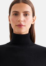 Rollkragenpullover aus reinem Kaschmir in Schwarz |  Seidensticker Onlineshop