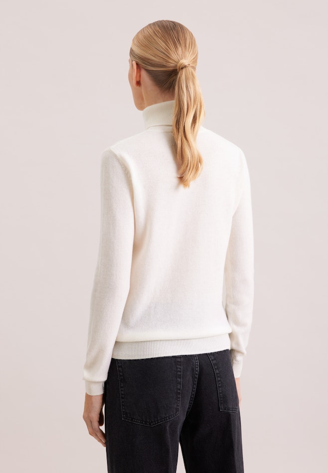 Rollkragenpullover aus reinem Kaschmir in Ecru | Seidensticker Onlineshop