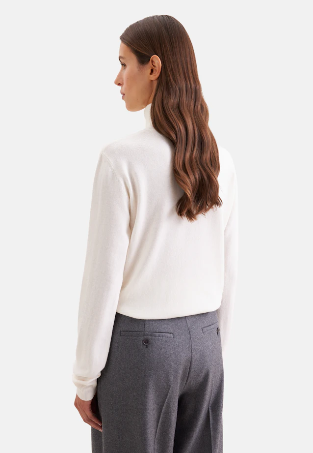 Rollkragenpullover aus reinem Kaschmir in Ecru |  Seidensticker Onlineshop