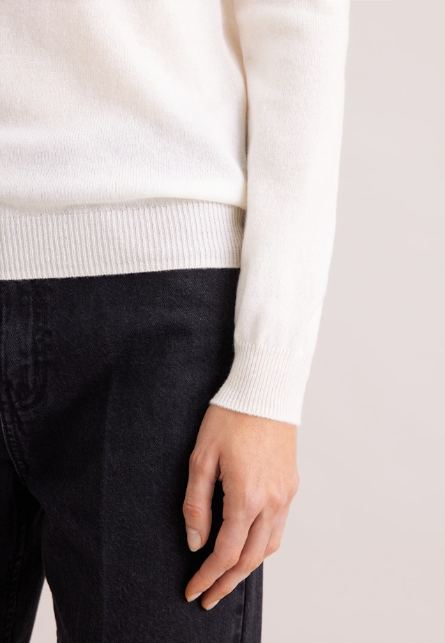 Rollkragenpullover aus reinem Kaschmir in Ecru |  Seidensticker Onlineshop