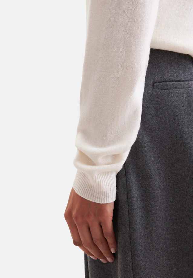 Rollkragenpullover aus reinem Kaschmir in Ecru |  Seidensticker Onlineshop