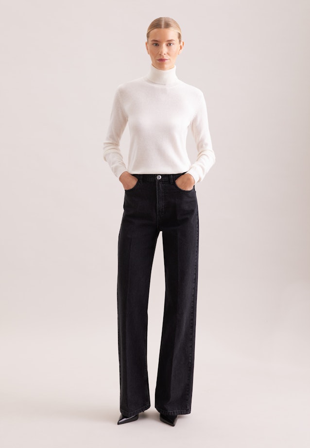 Rollkragenpullover aus reinem Kaschmir in Ecru |  Seidensticker Onlineshop