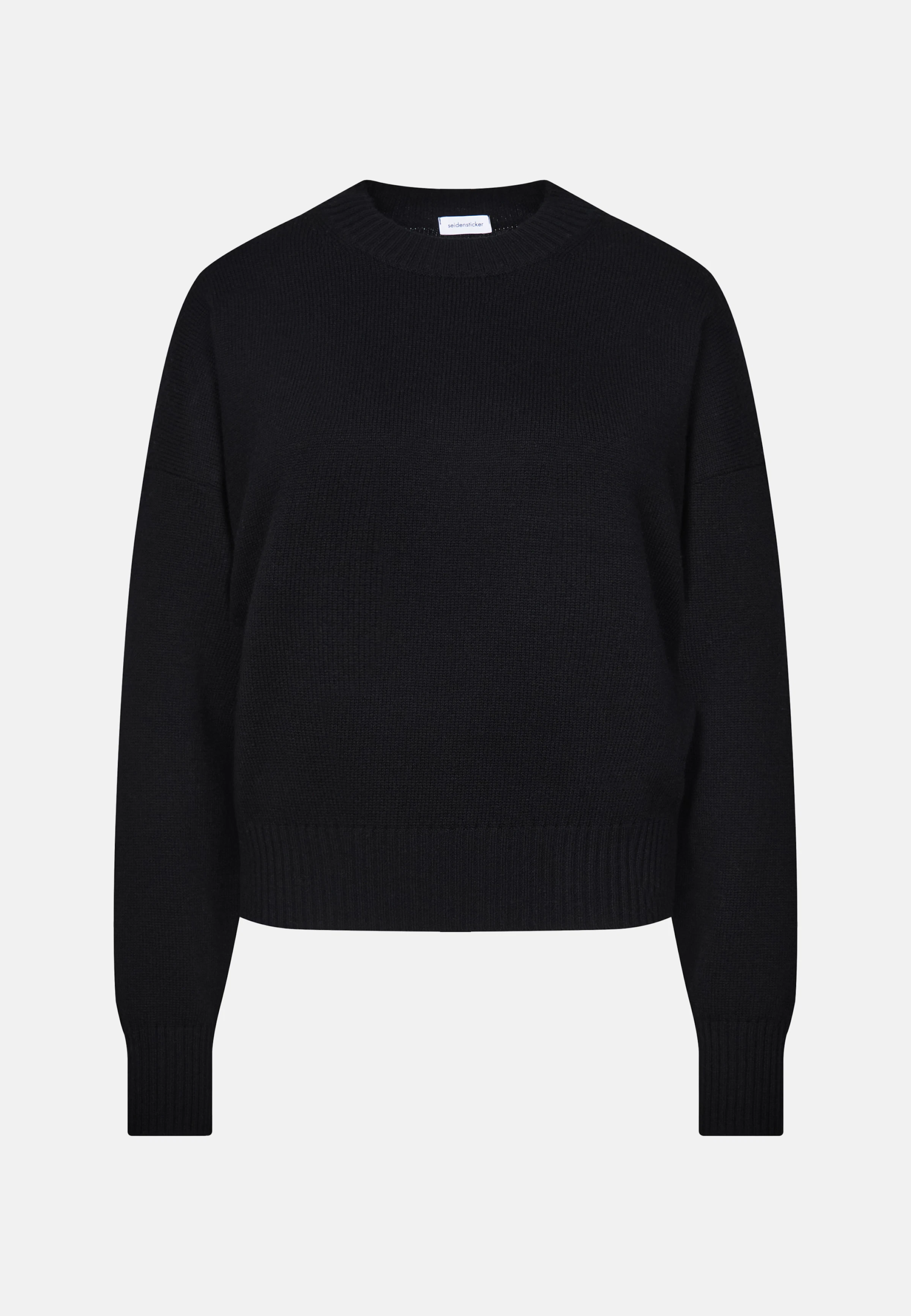 Pull Oversize Eskandar 100% Cachemire Noir Patchwork - Taille Unique, Occasion En Parfait état