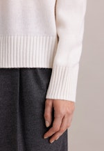 Pullover aus Kaschmir und Wolle in Ecru |  Seidensticker Onlineshop