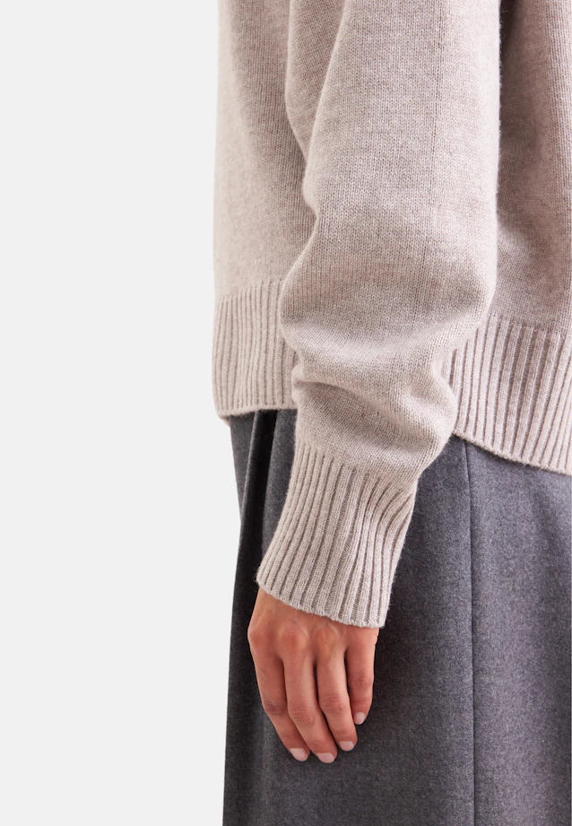 Pullover aus Kaschmir und Wolle in Beige |  Seidensticker Onlineshop