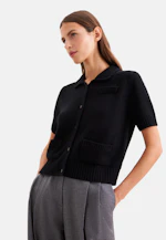 Cardigan aus Kaschmir und Wolle in Schwarz |  Seidensticker Onlineshop