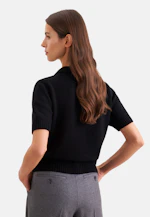 Cardigan aus Kaschmir und Wolle in Schwarz |  Seidensticker Onlineshop