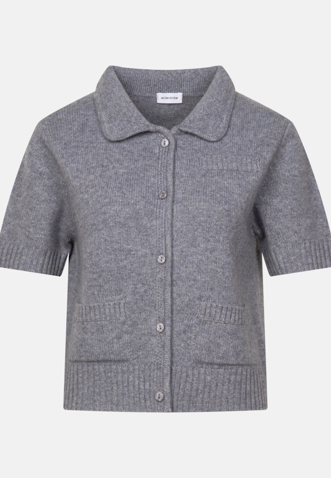 Cardigan aus Kaschmir und Wolle in Grau | Seidensticker Onlineshop