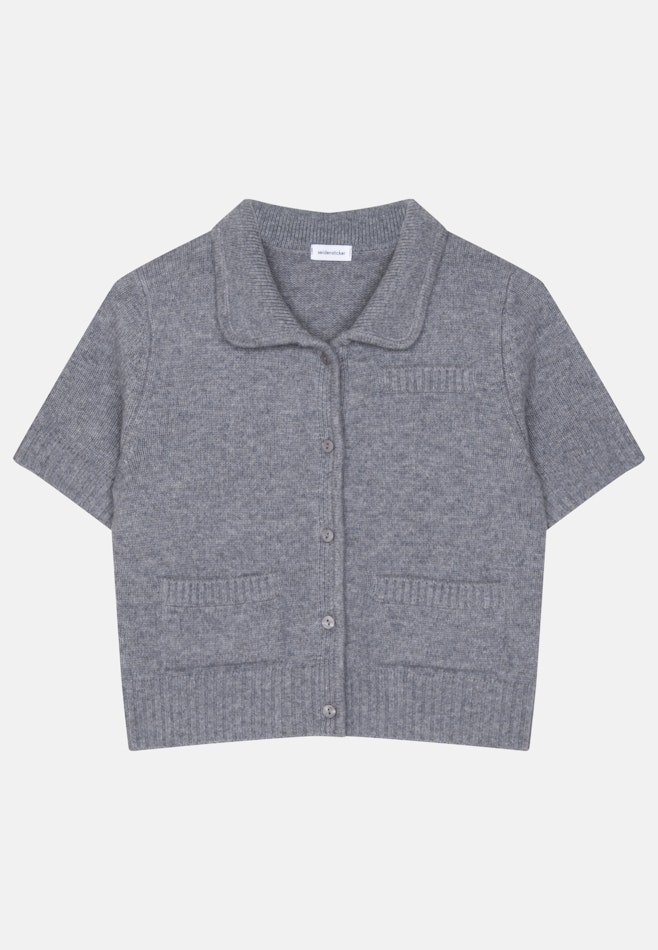 Cardigan aus Kaschmir und Wolle in Grau | Seidensticker Onlineshop
