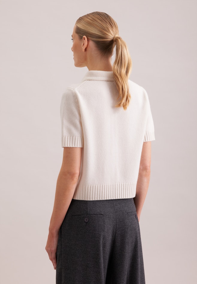 Cardigan aus Kaschmir und Wolle in Ecru | Seidensticker Onlineshop