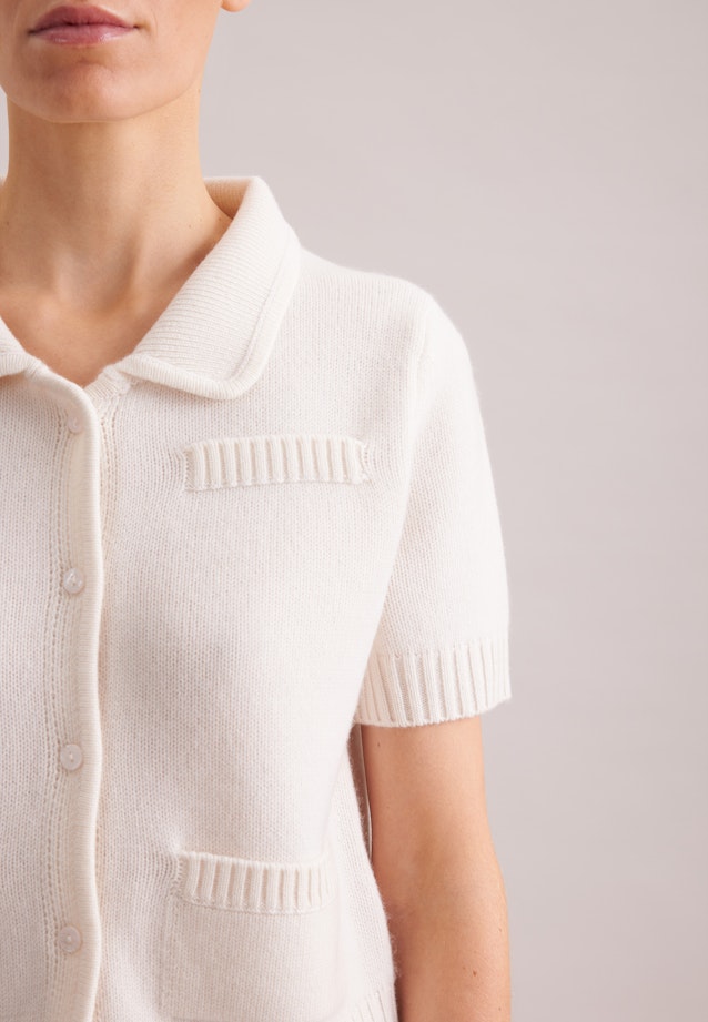 Cardigan aus Kaschmir und Wolle in Ecru |  Seidensticker Onlineshop