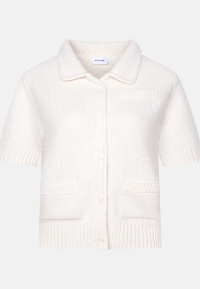 Cardigan en cachemire et laine in Ecru |  Seidensticker Onlineshop